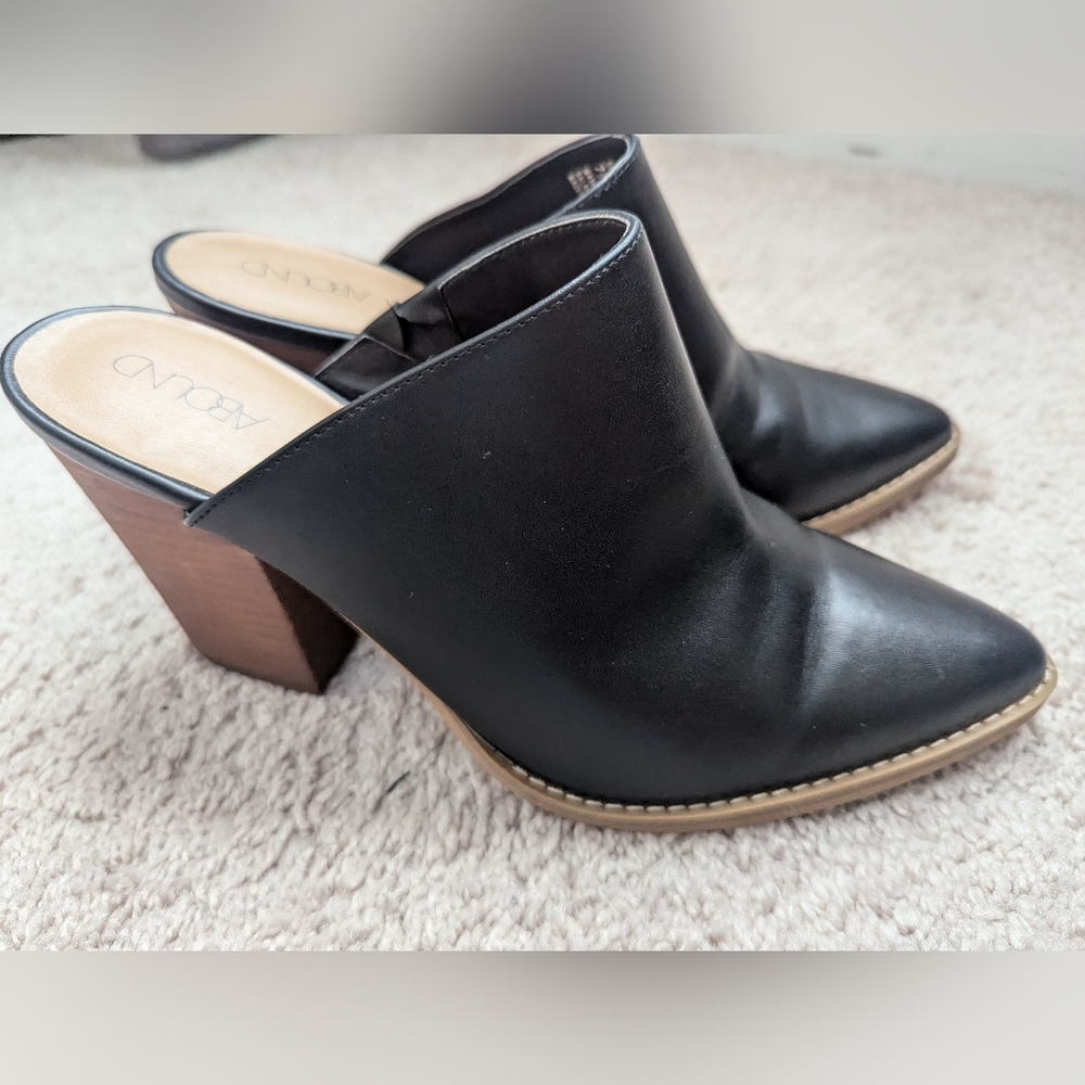 Block heel mule